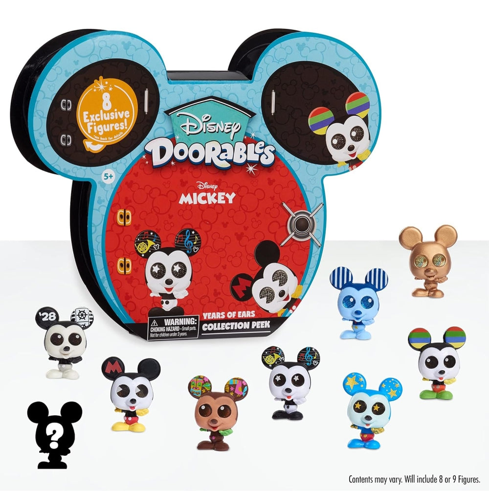 Disney Doorables Mickey Mouse Years of Ears Collection Peek, 8 Figures Set