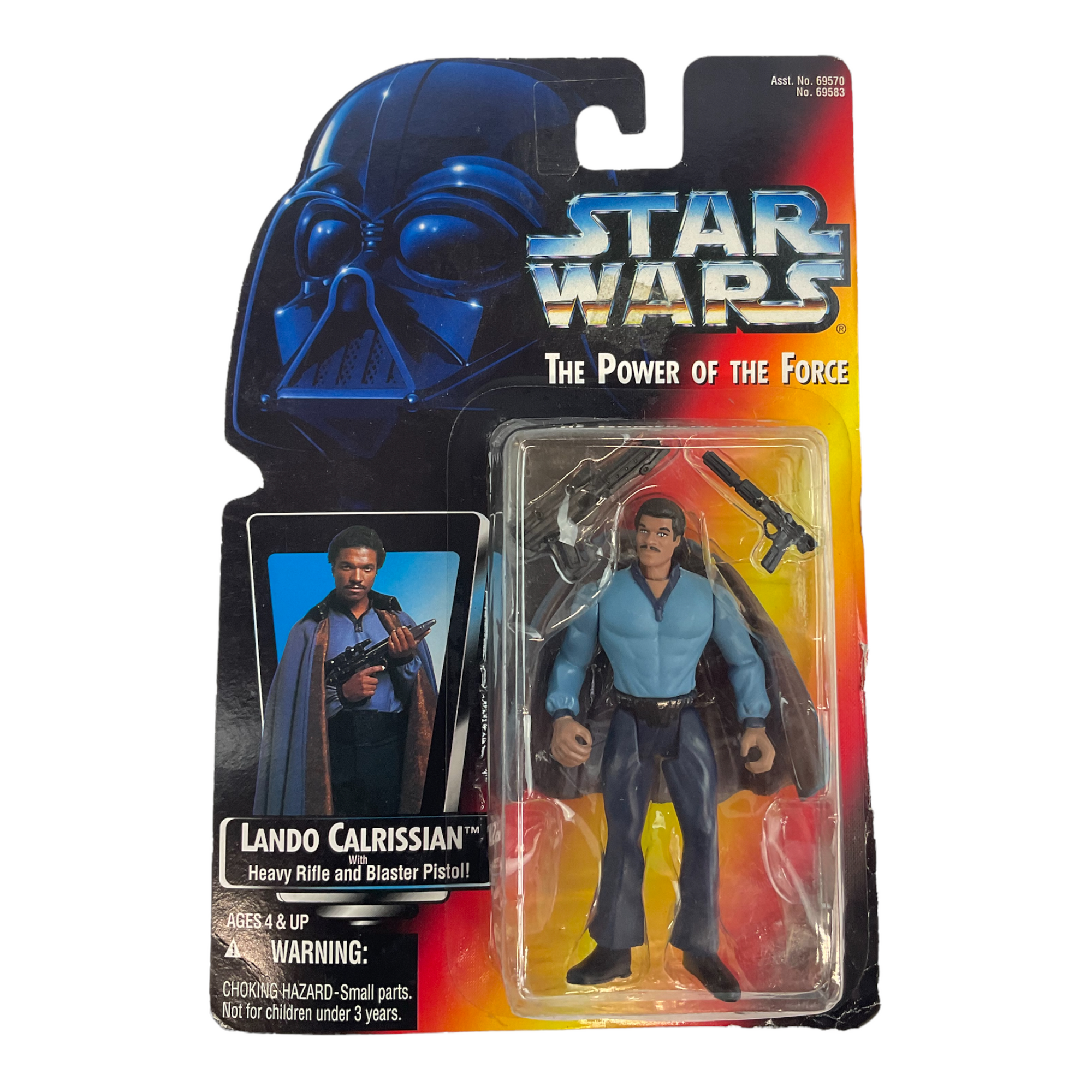 Star Wars Red Card Lando Calrissian 1995 POTF Power of the Force Action Figure