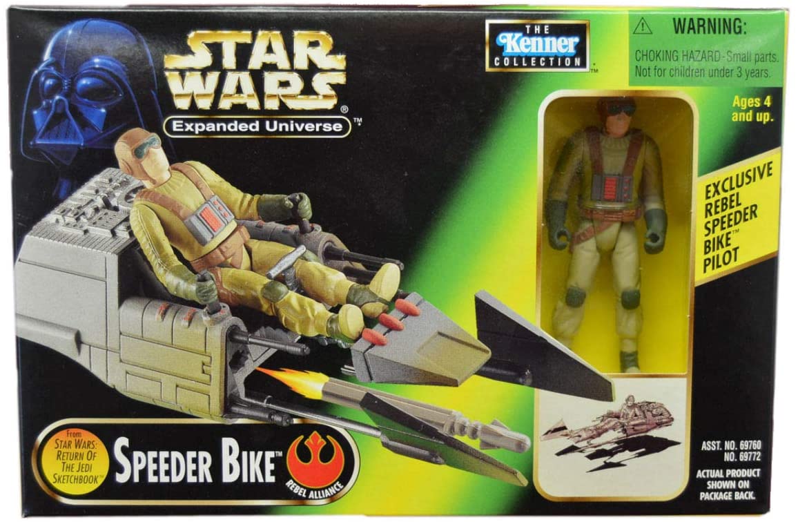 Star Wars Power of the Force Expanded Universe SPEEDER BIKE with Exlcusive Pilot
